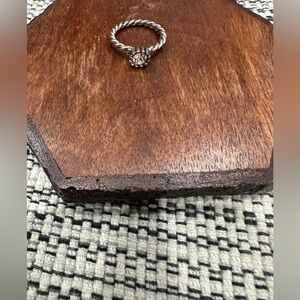 Silver Twisted Band Ring